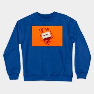 Orange Cassette Crewneck Sweatshirt